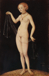 Art, Pin, XV-XVI, Cranach, Lucas, Venus desnuda