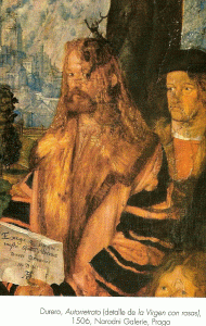 Pin, XV-XVI, Durero Albert, Autorretrato, Norodni Gallerie, Praga, Chequia, 1506