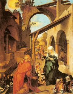 Pin, XV-XVI, Durero, Albert, La Natividad, Staatsgemaldesammlungen, Munich, Alemania, 1504