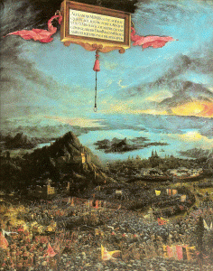 Pin, XVI, Althdorfer, Albrecht, Batalla de Issos,, Alejandro Magno, Alta Pinacoteca, Munich, Alemania, 1529