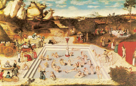 Pin, XVI, Cranach el Viejo, Lucas, Estanque de la juventud, Gemaldegalerie, Berln, Alemania, 1546