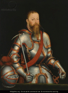 Pin, XIX, Cranach el Joven, Lucas, Elector Moritz von Sachsen, Wikigalleri, 1578