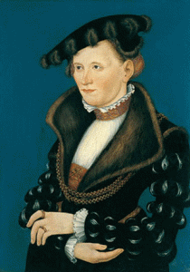 Pin, XVI, Cranach el Joven, Lucas, Retrato de una mujer, M. Tyssen-Bornemisza, 1539