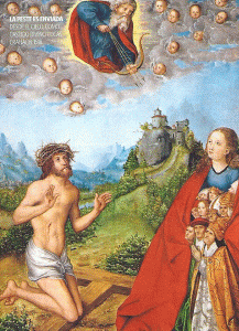 Pin, XVI, Cranach el Viejo, Lucas, La peste enviada desde el Cielo como castigo divino, 1518