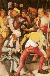 Pin, XVI, Grnewald, Matas, El escarnio de Cristo, Alta Pinacoteca, Munich, Alemania, 1503