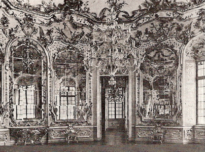 Arq, XVIII, Cuvillies, F., Sala de los espejos, Munich, Alemania