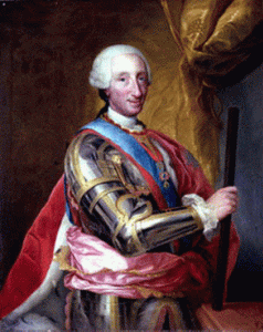 Pin, XVIII, Mengs, Anton Raphael, Retrato de Carlos III, 1760