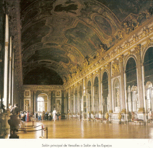 Arq, XVII. Hardouin-Mansart, Jules, Palacio de Versalles, interior, Saln principal o de los Espejos, Versalles, Pars, Francia, 1661-1692
