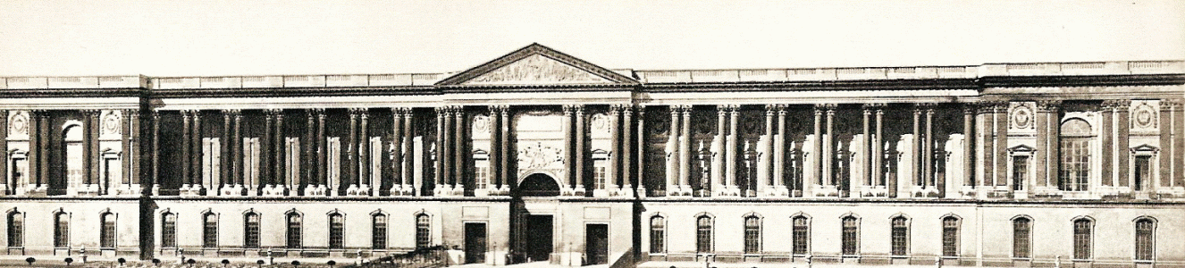 Arq, XVII, Orbay, Franois d, Palacio del Louvre, fachada oriental, Pars