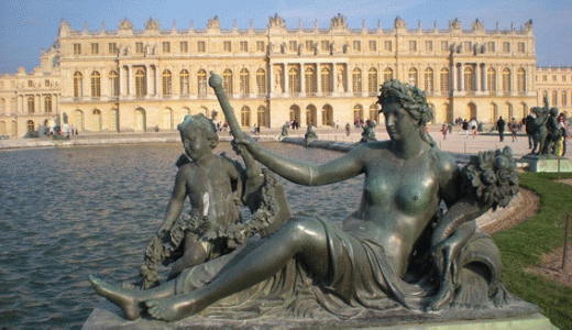Esc, XVII, Alegora, Jardines de Versalles, Versalles, Pars, Francia