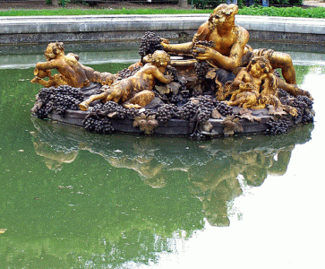 Esc, XVII, Fuente de Baco, Jardines de Versalles, Pars, Francia