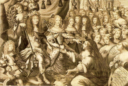Grabado, XVII, Luis XIV eclipsa a Espaa