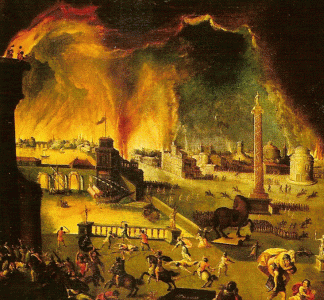 Pin, XVIIm, Maublac, Jean, Incendio de Roma por Nern