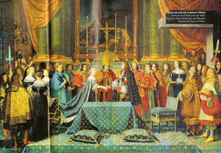 Pin, XVII, Meulen, Adam, Boda de Luis XIV y Mara Teresa de Austria en 1660, M. Tsse, Lemans, Francia