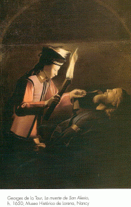 Pin, XVII, Tour, George de la, La muerte de San Alesio, M. Histrico, Nancy, Lorena, Francia, 1650