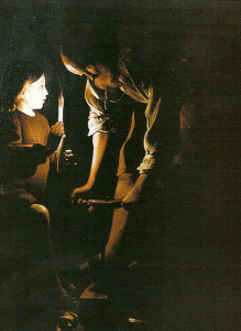 Pin, XVII, Tour, George de la, San Jernimo carpintero, M. de Louvre, Pars, Francia