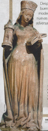 Esc, XV, Santa Brbra, Proteccin Tormentas, Catedral de San Lzaro, Autun, Francia