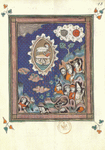 Miniatura, XIV, Machaut, Guillaume y Chadave, Colin, Apocalipsis, Edt. Moleiro, 1313