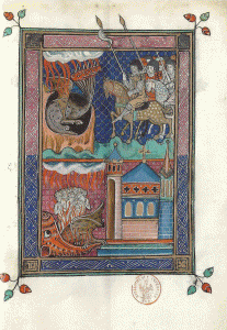 Miniatura, XIV, Machaut, Guillaume y Chadave, Colin, Edt. Moleiro, 1313