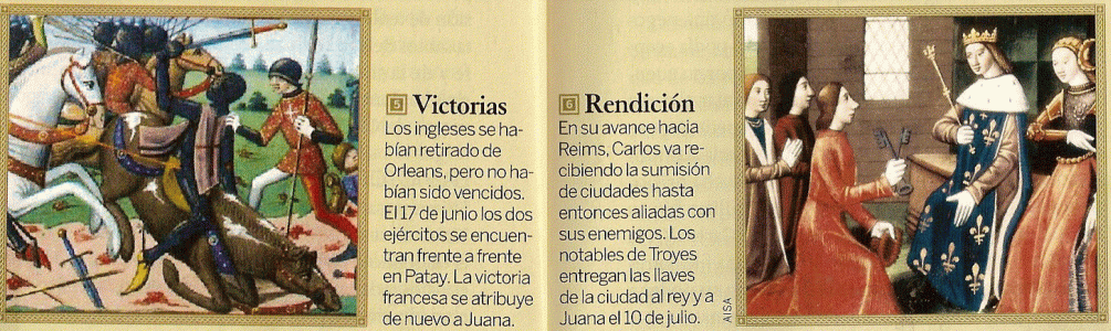 Miniatura, XV, Vida de Juana de Arco