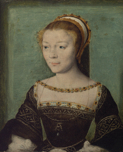 Pin, XVI, Corneil de Lyon, Retrato de Anne Piddeleu duquesa de Etampes, Col. H.O. Havemeyer