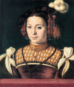 Pin, XVI, Corneil de Lyon, Retrato d eAnna Manrique convestido de Corte 1535