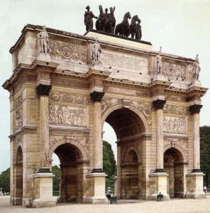 Arq, XIX, Vignon, Bartolom, Arco del Triunfo del Carrusel de Percier, Pars, 1806-1807