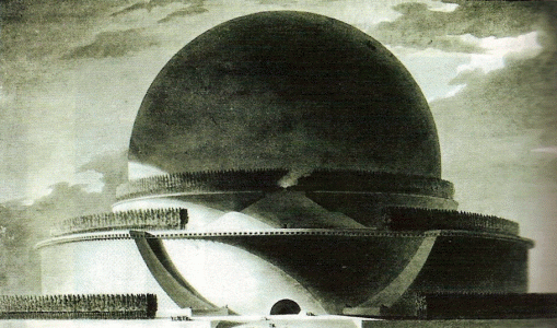 Arq, Boulle, Etienne-Louis, Cenotafio de Newton, Proyecto, 1784