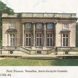 Arq, XVII, Gabriel, Agne-Jacques, El Petit Trianon, Fachada, Versalles, Pars, 1762-1764