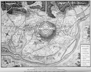 Arqc, XVIII, Ledoux, Claude-Nicols, La Salina Real de Arc et Senans, Segundo Proyecto, 1774-1779