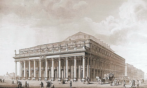 Arq, XVIII, Louis, Vctor, El Gran Teatro, Burdeos, Exterior, Perspectiva, 1773-1780
