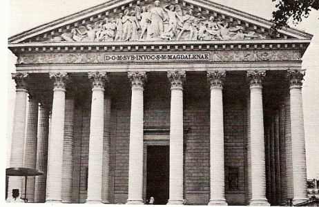 Arq, XVIII, Vignon, Bartolom, Iglesia de la Magdalena, Fachada, Pars, 1762-1846