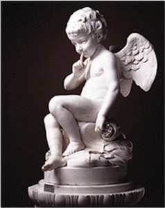 Esc XVIII Falconet Cupido Amenazador M Louvre 1755 