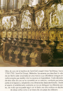 Feichtmayr, Joseph-Antn, Sillas del Coro de la Baslica de Sanint Gall, Suiza, 1760-1765