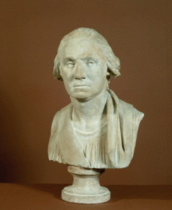 Esc, XVIII, Houdon, Jean-Antoine, Busto de George Washington, NEOCLASICO, National Partrai Gallery, Wasingthon, USA, 1768