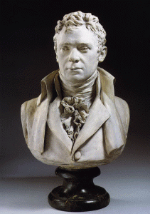 Esc, XVIII, Houdon, Jean-Antoine, Busto de Robert Fulton, NEOCLASICO, Metropolitan Museum of Art, N. York, USA, 1803