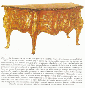 Mueblera, XVIII, Gaudreaux, Abiunne y Caffieri, Jacques,  Cmoda de Luis XV, Wallace Collection