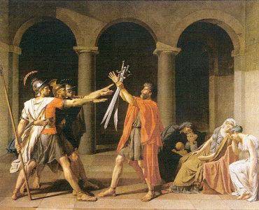 Pin, XIX, David, Jacques Louis, El Juramento de los Horacios, 1784