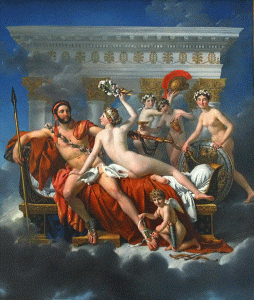Pin, XIX, David, Jacques Louis, Marte Desamado por Venus y las Gracias, 1824