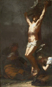 Pin, XIX, Prudhon, Pierre Paul, Cristo en la Cruz, Metropolitan Museum, N. York, USA, 1822