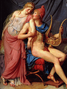 Pin, XVIII, David, Jacques Louis, Los Amores de Paris y Helena, 1788