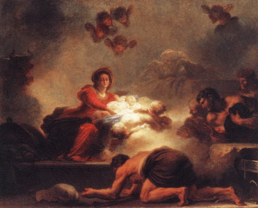 Pin, XVIII, Fragonard, Jean Honor, Adoracin de los Pastores