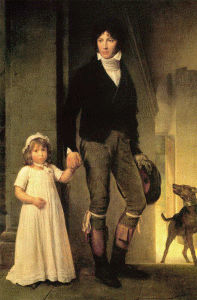 Pin XVIII Gerard Francois Jean Baptiste Isabey y su Hija M Louvre 1795
