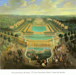 Pin, XVIII, Martn, Pierre-Denis, Palacio de Versalles. 1723