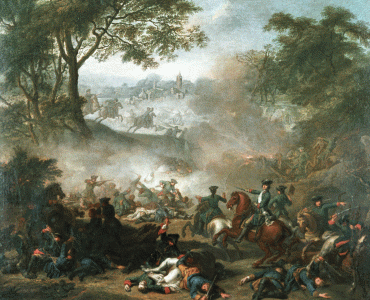 Pin, XVIII, Nattier, Jean Marc, La Batalla de Lesnaya