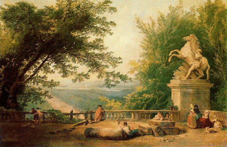 Pin, X VIII, Hubert, Robert, Terraza en Ruinas en un Parque, M. Hermitage, San Petersburgo, Mosc, 1780
