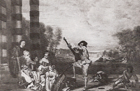 Pin, XVIII, Watteau, Jean Antoine, El Concierto, Col. Wallace, London