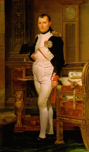 Pin XIX, David, Jacques Louis, Napolen en su Estudio de las Tulleras, 1812