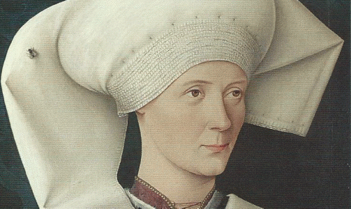 rPin, XV, Annimo, Retrato de mujer de la familia Hofer, The National Gallery, Londres, RU, 1470