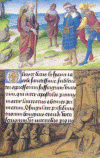 Miniatura, XVI, Poyer, Jean, Santiago y Hermgenes-Decapiacin de Santiago, Libro de las Horas de Enrique VIII, circa 1500